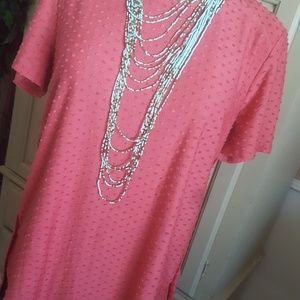 ADRIANNA PAPELL  Tunic Tee